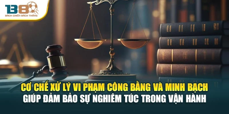 Cơ chế xử lý vi phạm công bằng và minh bạch giúp đảm bảo sự nghiêm túc trong vận hành